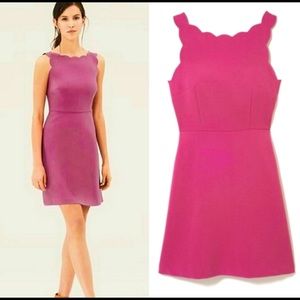 Mauve scalloped dress
